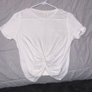 twisted tie crop top